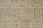 9x13 Beige and Ivory Turkish Oushak Rug