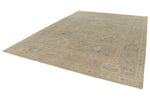 9x13 Beige and Ivory Turkish Oushak Rug