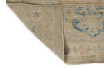 9x13 Beige and Ivory Turkish Oushak Rug