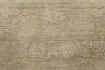 9x13 Brown and Brown Turkish Oushak Rug