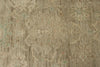 9x13 Brown and Brown Turkish Oushak Rug