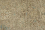 9x13 Brown and Brown Turkish Oushak Rug