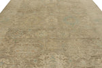 9x13 Brown and Brown Turkish Oushak Rug