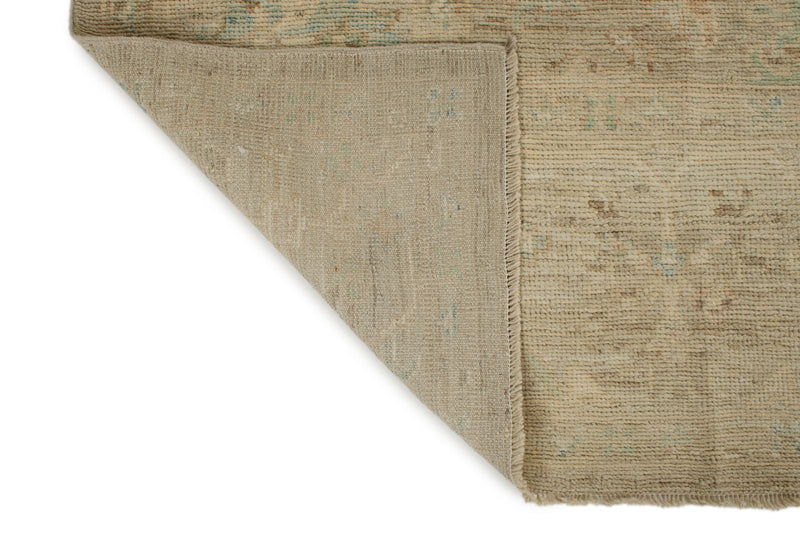 9x13 Brown and Brown Turkish Oushak Rug
