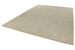 9x12 Light Gray and Light Brown Turkish Oushak Rug