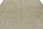 9x12 Light Gray and Light Brown Turkish Oushak Rug