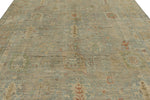 9x12 Light Gray and Light Brown Turkish Oushak Rug