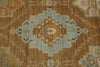 9x12 Camel and Ivory Turkish Oushak Rug