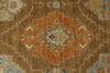 9x12 Camel and Ivory Turkish Oushak Rug