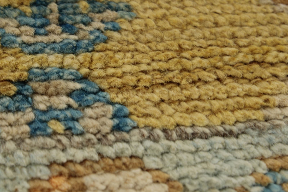 9x12 Camel and Ivory Turkish Oushak Rug