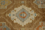 9x12 Camel and Ivory Turkish Oushak Rug
