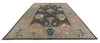 10x14 Gray and Beige Turkish Oushak Rug