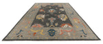 10x14 Gray and Beige Turkish Oushak Rug