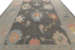 10x14 Gray and Beige Turkish Oushak Rug