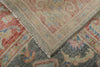 8x10 Gray and Red Turkish Oushak Rug