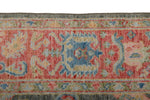 8x10 Gray and Red Turkish Oushak Rug