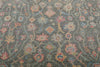 8x10 Gray and Red Turkish Oushak Rug
