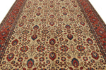 9x12 Beige and Red Turkish Oushak Rug