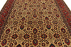 9x12 Beige and Red Turkish Oushak Rug