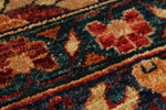 9x12 Beige and Red Turkish Oushak Rug