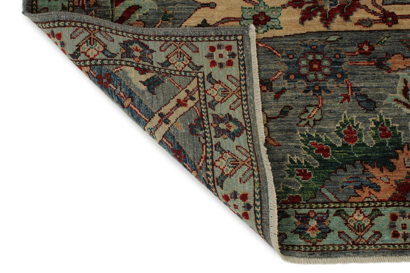9x12 Gray and Multicolor Anatolian Traditional Rug
