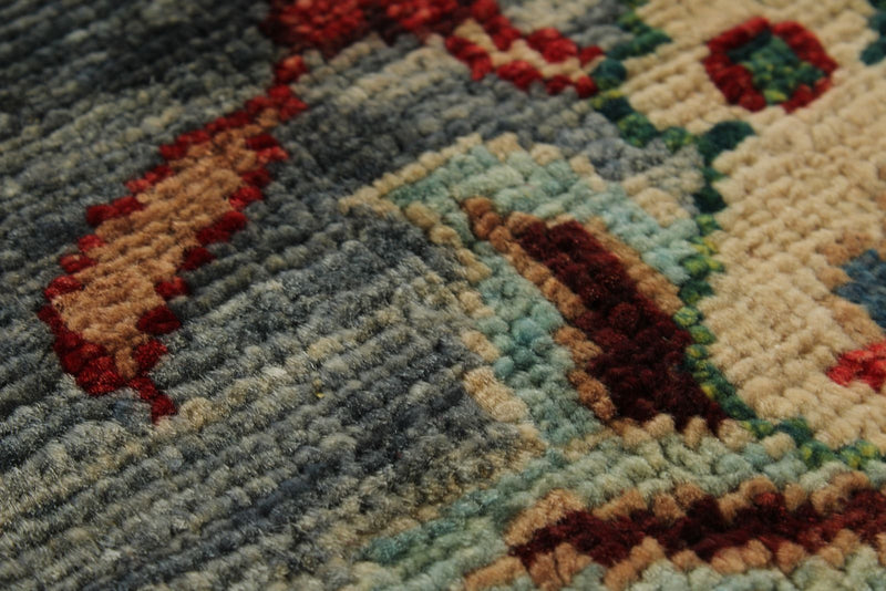 9x12 Gray and Multicolor Anatolian Traditional Rug