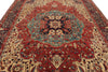 9x12 Red and Black Turkish Oushak Rug
