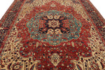 9x12 Red and Black Turkish Oushak Rug