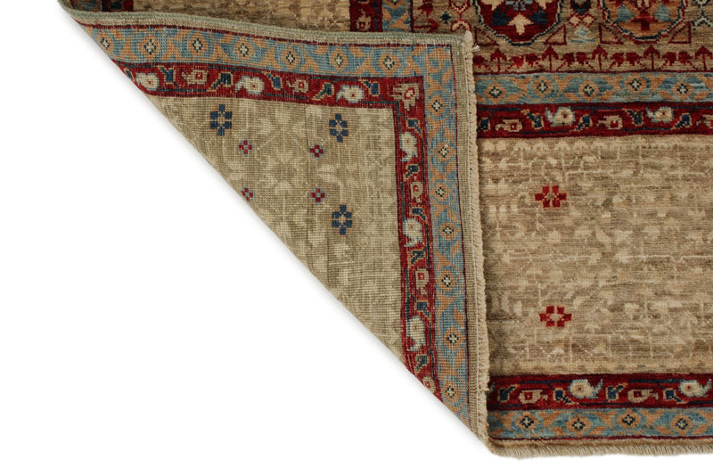 9x12 Ivory and Beige Turkish Oushak Rug