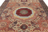 9x12 Ivory and Multicolor Turkish Tribal Rug