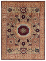 9x12 Light Brown and Beige Anatolian Traditional Rug