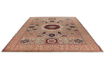 9x12 Light Brown and Beige Anatolian Traditional Rug