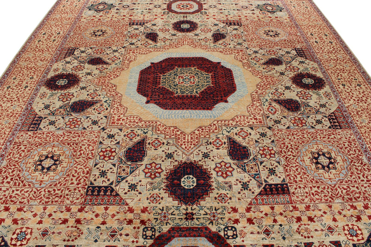 9x12 Light Brown and Beige Anatolian Traditional Rug