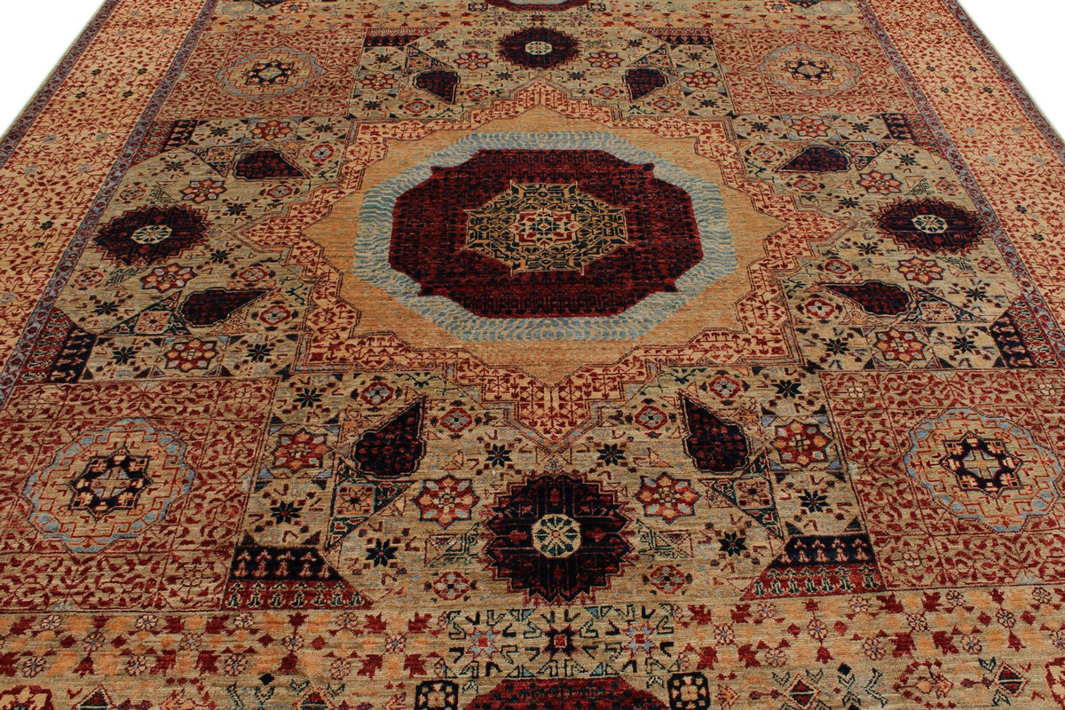 9x12 Light Brown and Beige Anatolian Traditional Rug