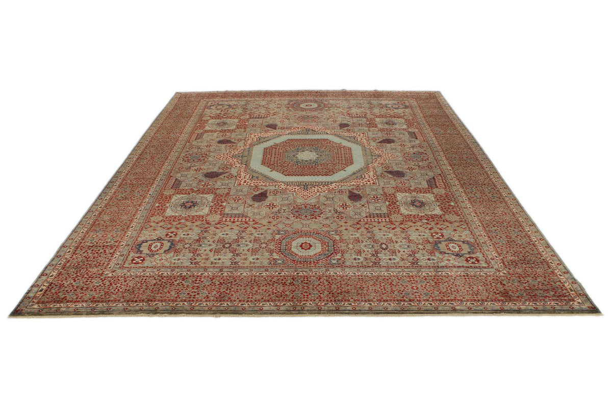 9x12 Brown and Brown Turkish Tribal Rug