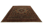 9x12 Brown and Brown Turkish Tribal Rug