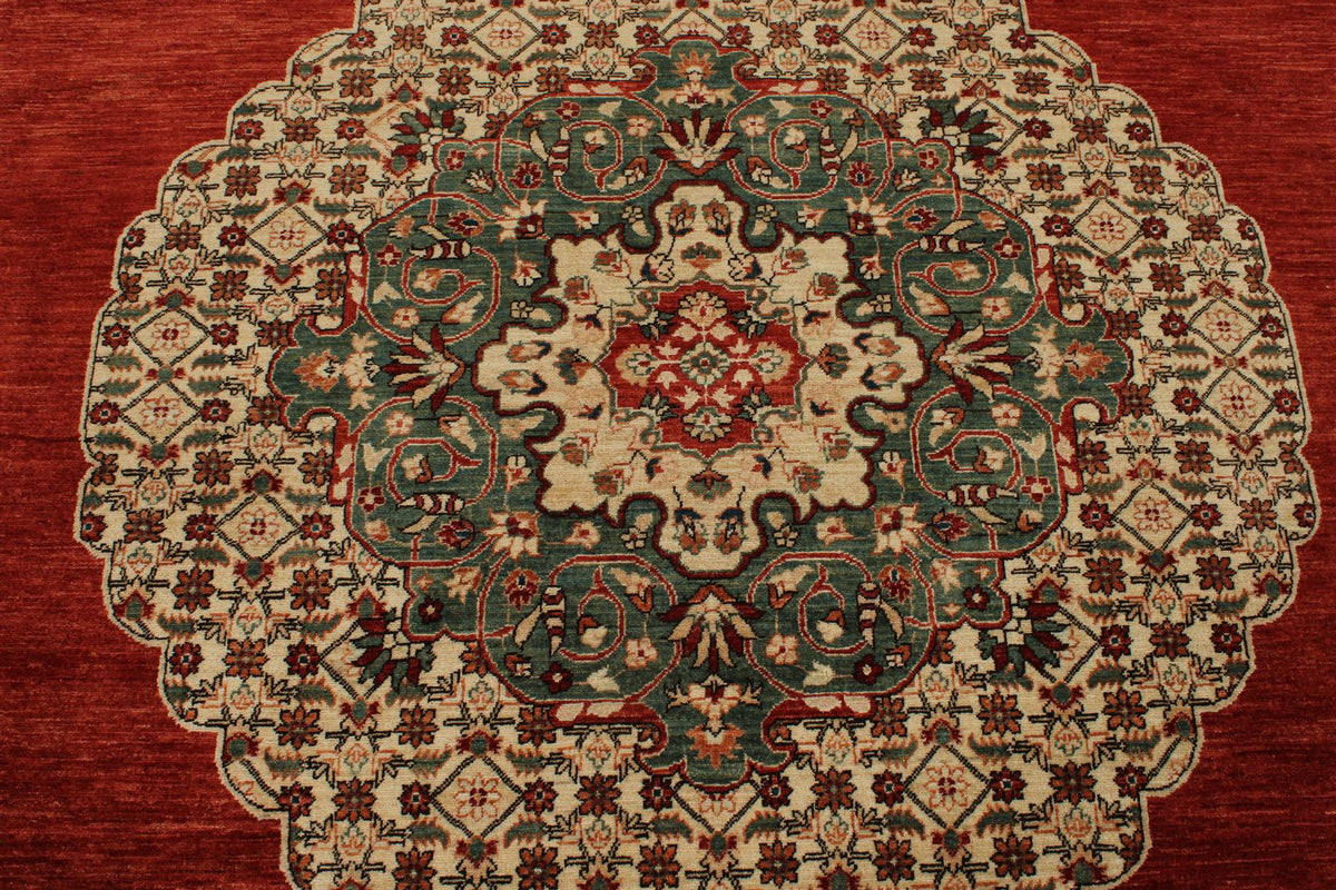 9x12 Red and Beige Persian Traditional Rug
