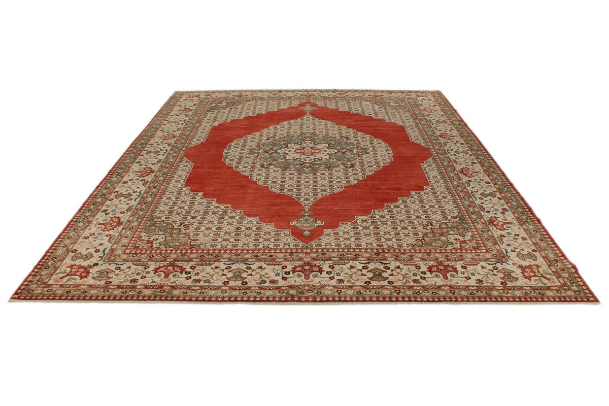 9x12 Red and Beige Persian Traditional Rug