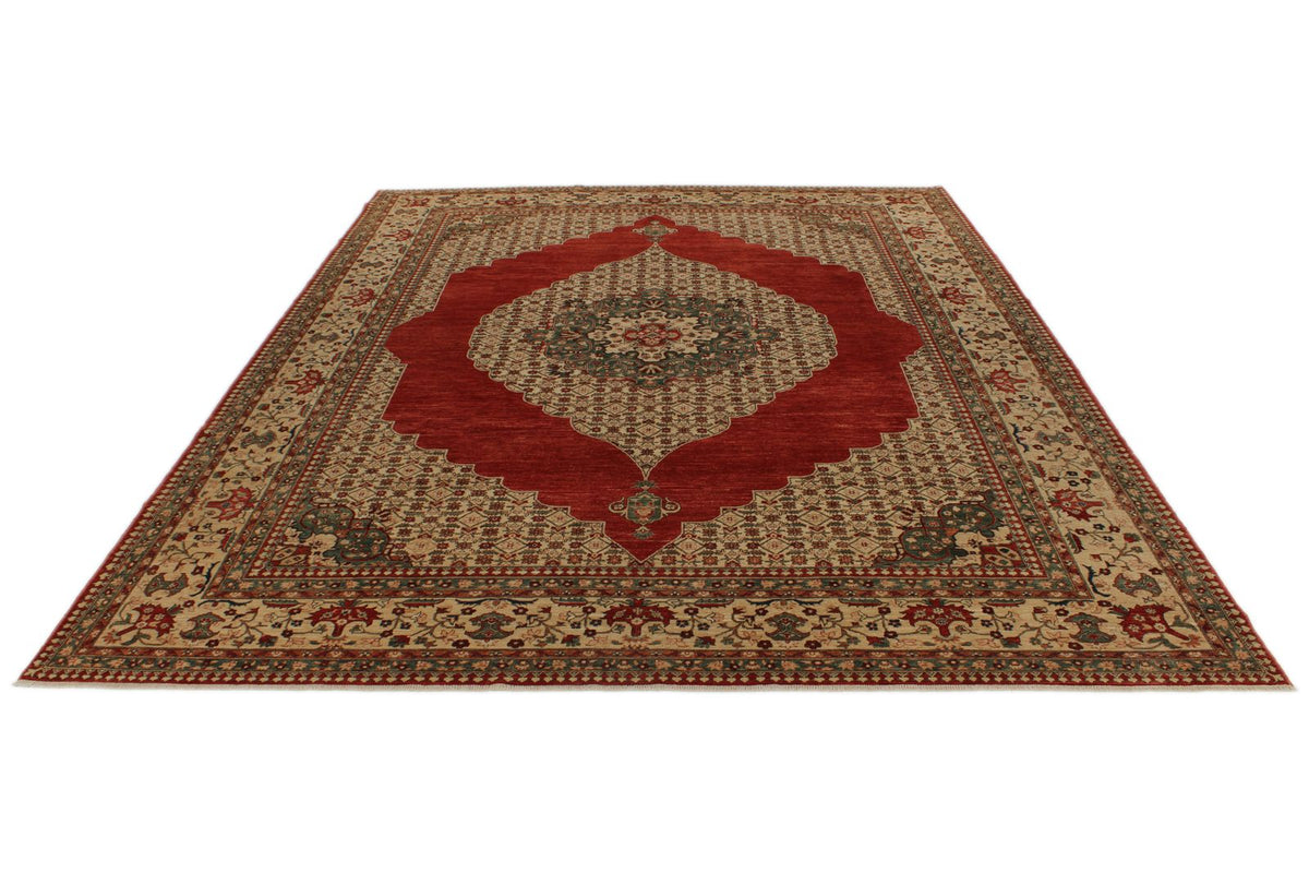 9x12 Red and Beige Persian Traditional Rug