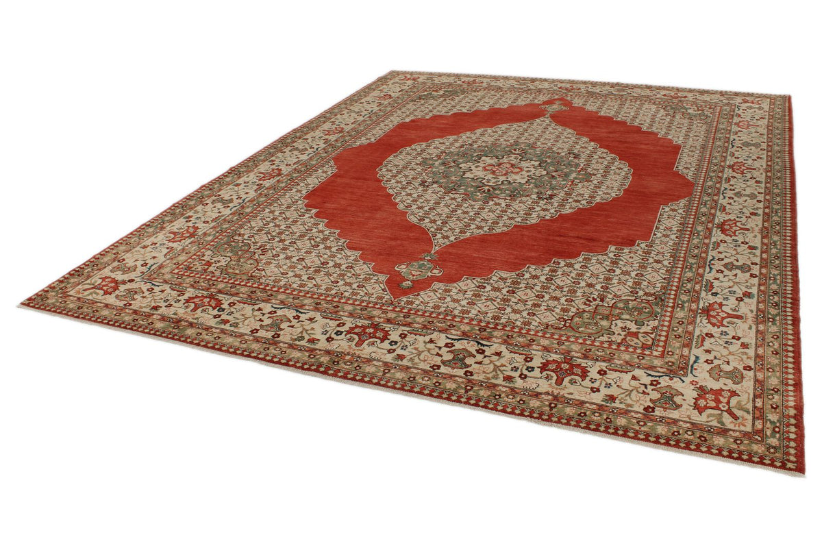 9x12 Red and Beige Persian Traditional Rug