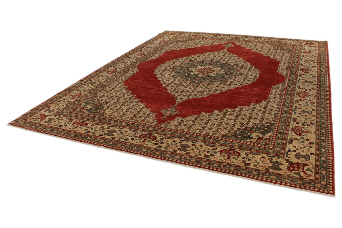 9x12 Red and Beige Persian Traditional Rug