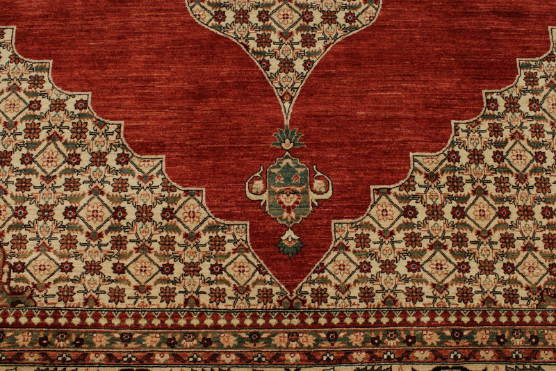 9x12 Red and Beige Persian Traditional Rug
