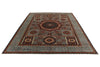 9x12 Light Blue and Multicolor Turkish Tribal Rug