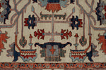 9x12 Ivory and Multicolor Anatolian Traditional Rug