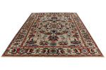9x12 Ivory and Multicolor Anatolian Traditional Rug