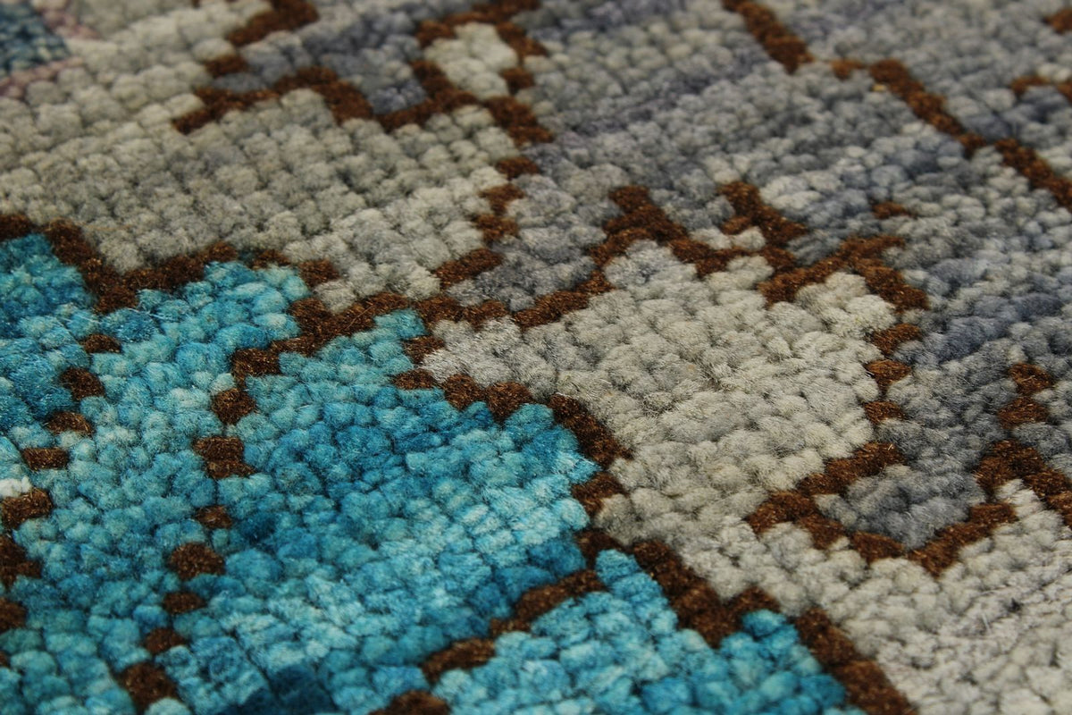 9x12 Gray and Multicolor Anatolian Traditional Rug