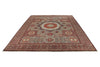 9x12 Gray and Burgundy Turkish Tribal Rug