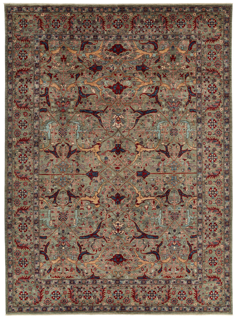 9x12 Brown and Brown Anatolian Traditional Rug