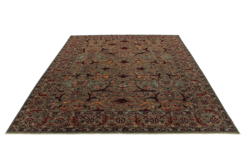 9x12 Brown and Brown Anatolian Traditional Rug