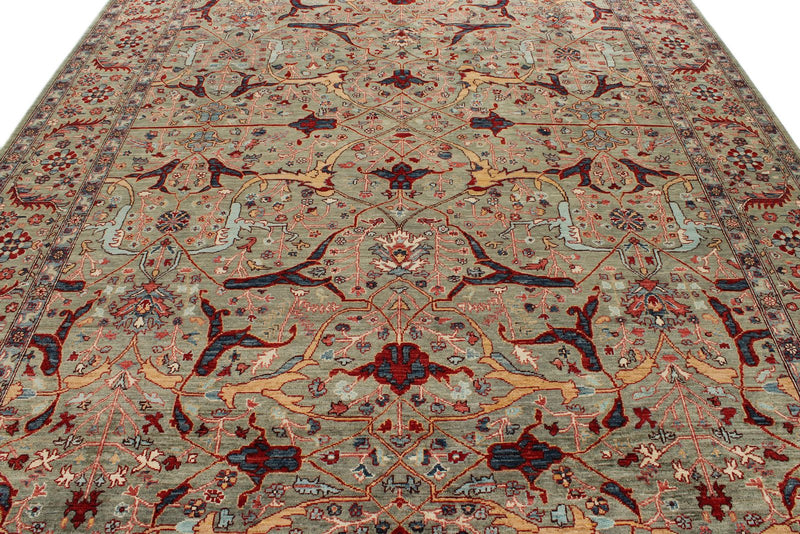 9x12 Brown and Brown Anatolian Traditional Rug